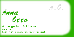 anna otto business card